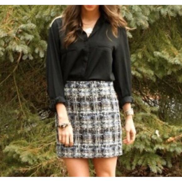 J. Crew Dresses & Skirts - J. Crew Abstract Tweed Mini Skirt 95566 Size 6